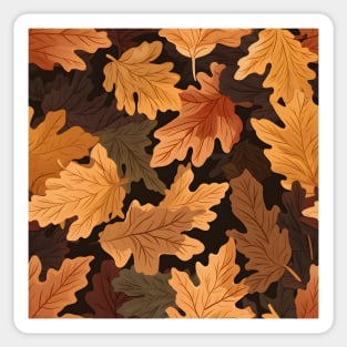 Autumn Leaves Pattern 25 Sticker